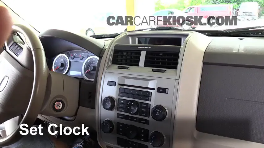 How To Set Clock On Ford Escape 2011